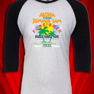 Aloha Stadium Summer Jam Hawaii 1982 Tour Raglan Jersey