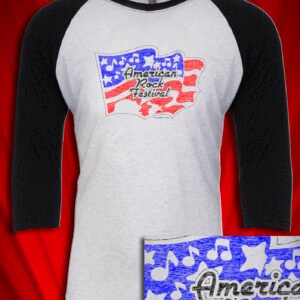 American Rock Festival 1984 Kalamazoo Michigan Tour Raglan Jersey