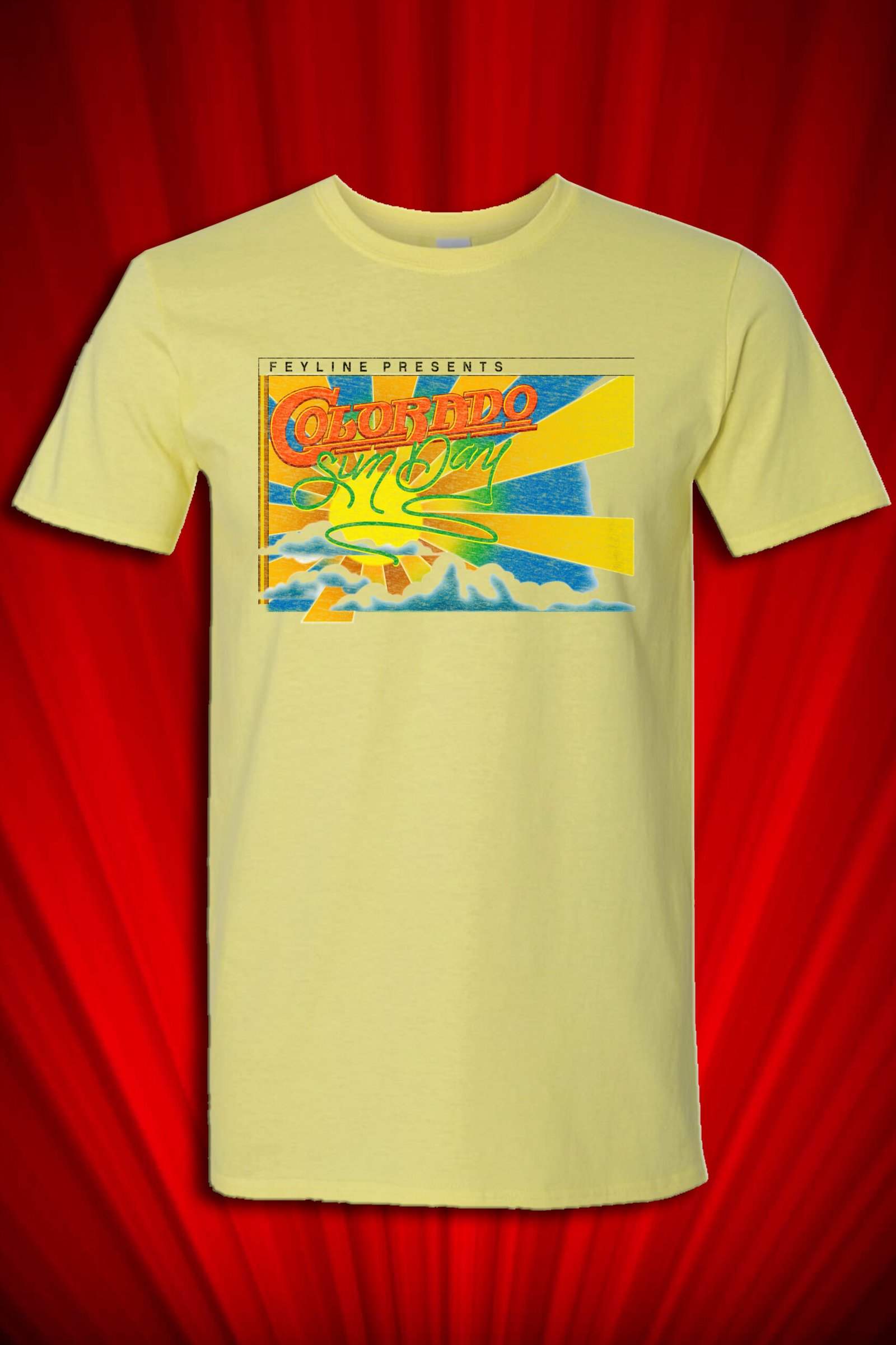 Colorado Sunday II Mile High Stadium Denver 1977 Yellow Comfort Colors short sleeve T-shirt 100% cotton