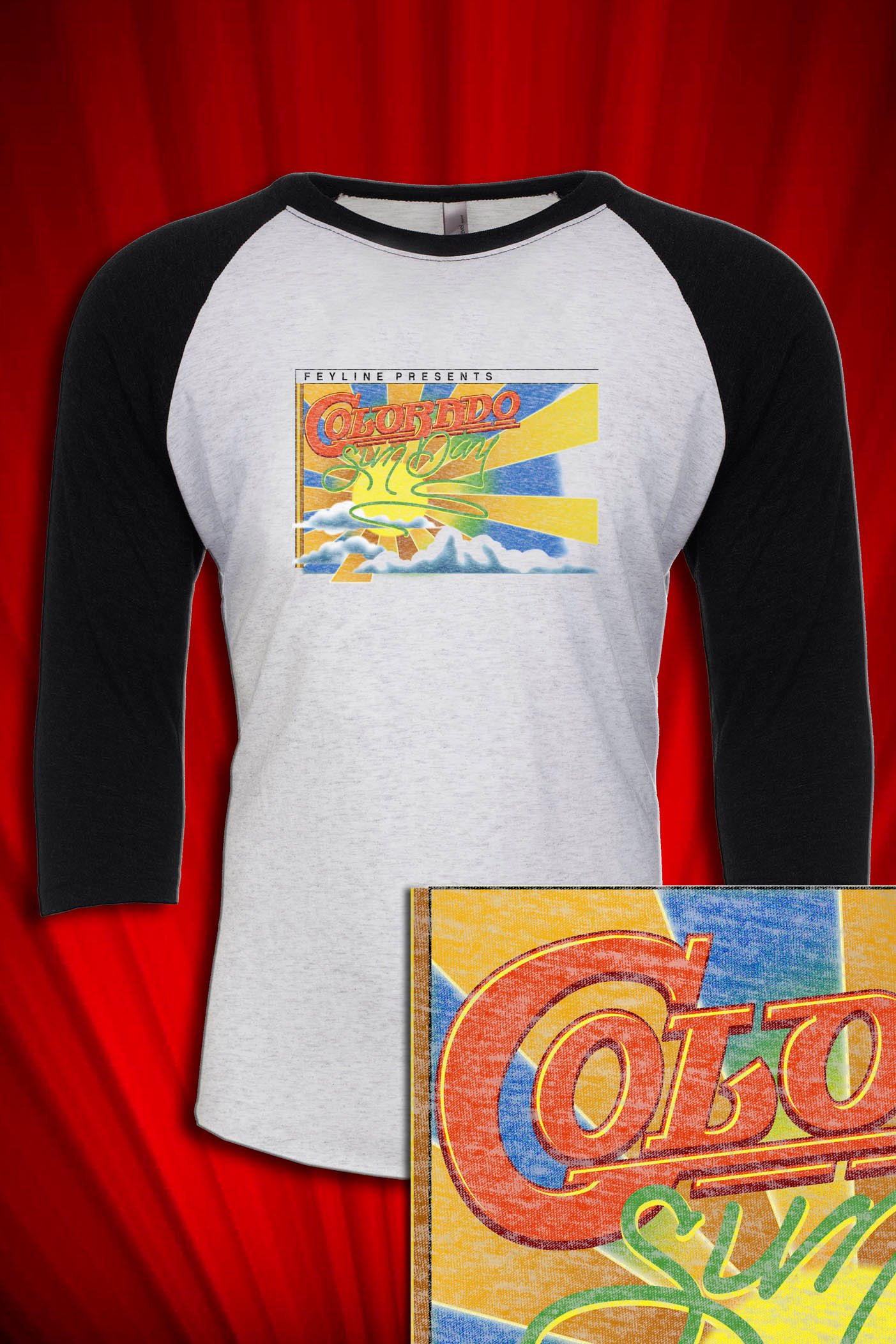 Colorado Sunday 1977 Denver Tour Raglan Jersey