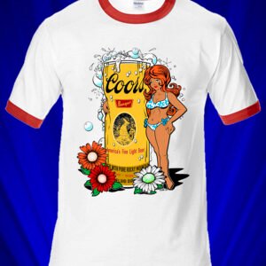 Coors Beer Girl 1974 Ringer T-shirt