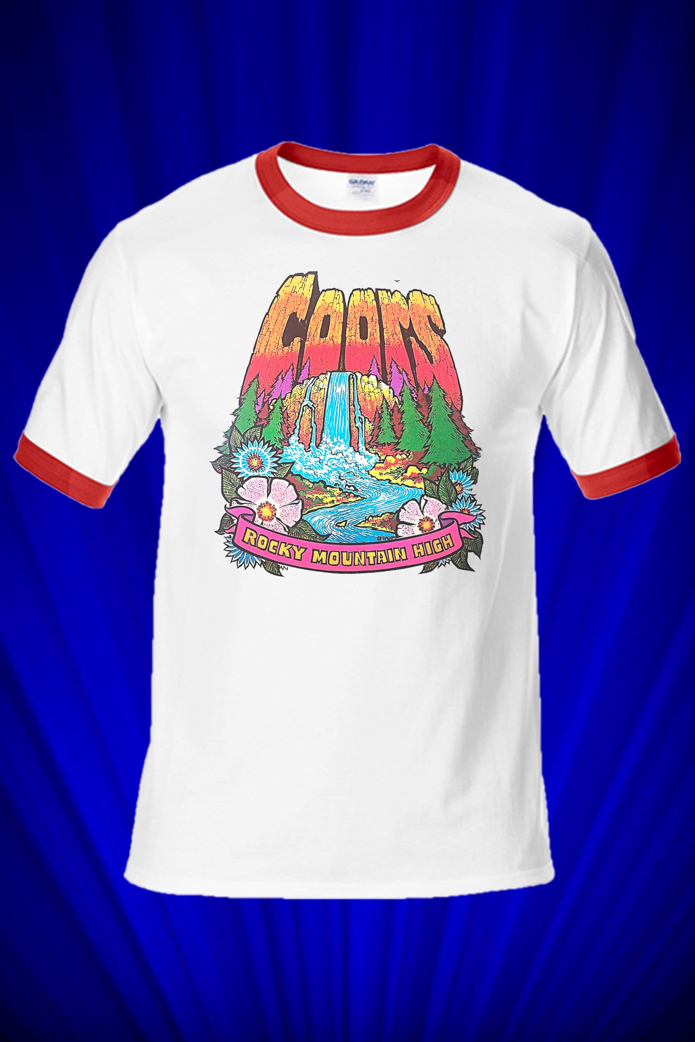 Coors Rocky Mountain High 1970a Ringer T-shirt