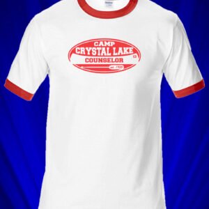 Camp Crystal Lake (inspired by Friday the 13th) Ringer T-shirt