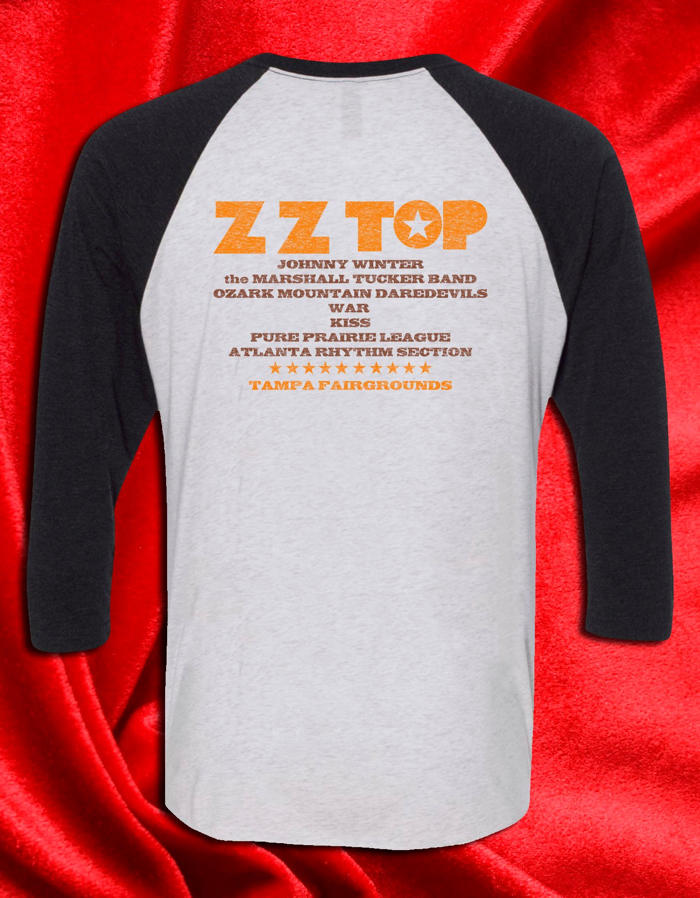 Florida Jam Tampa 1975 Tour Raglan Jersey - Image 2