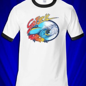 Go For It surf 1977 Ringer T-shirt