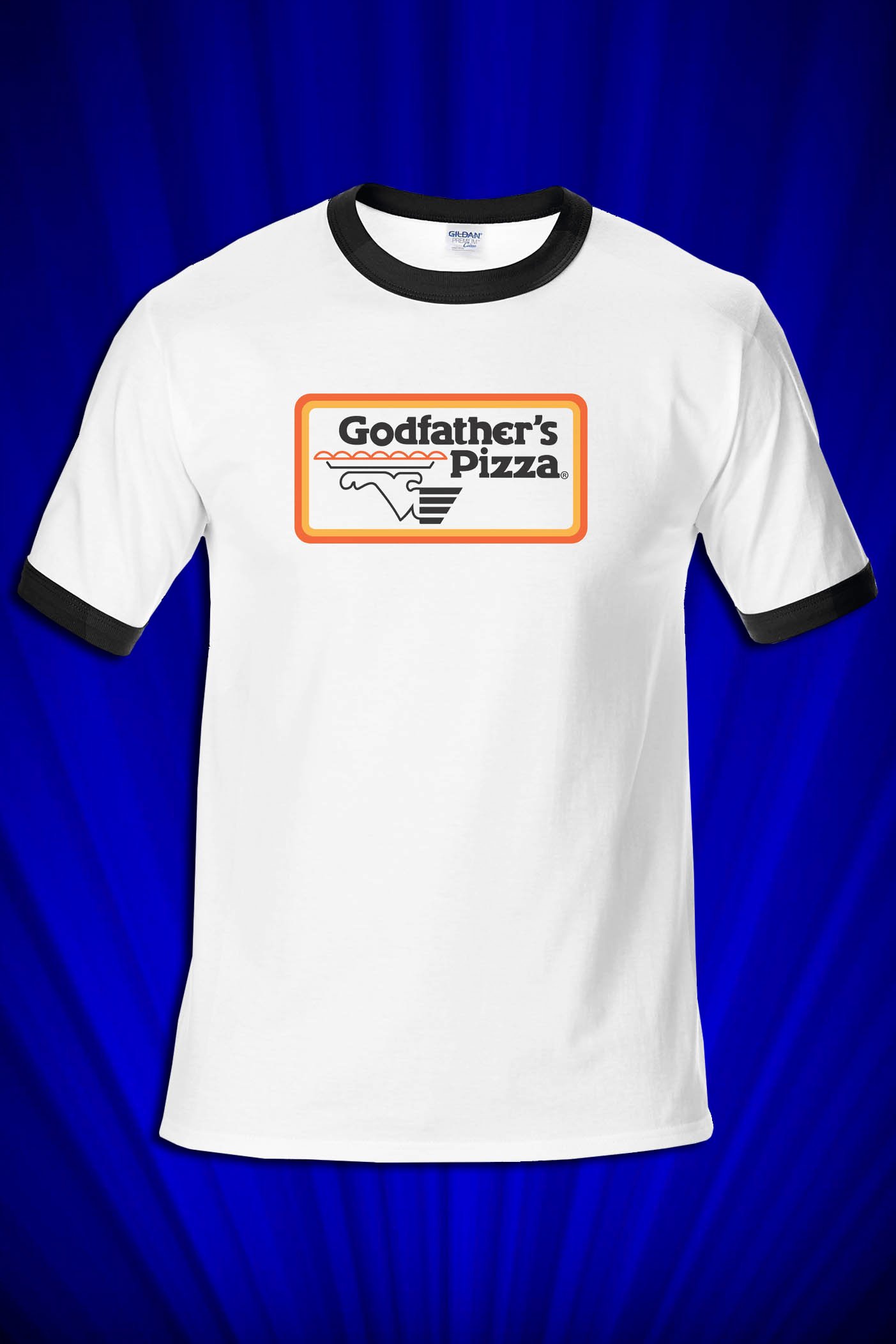 Godfathers Pizza Ringer T-shirt