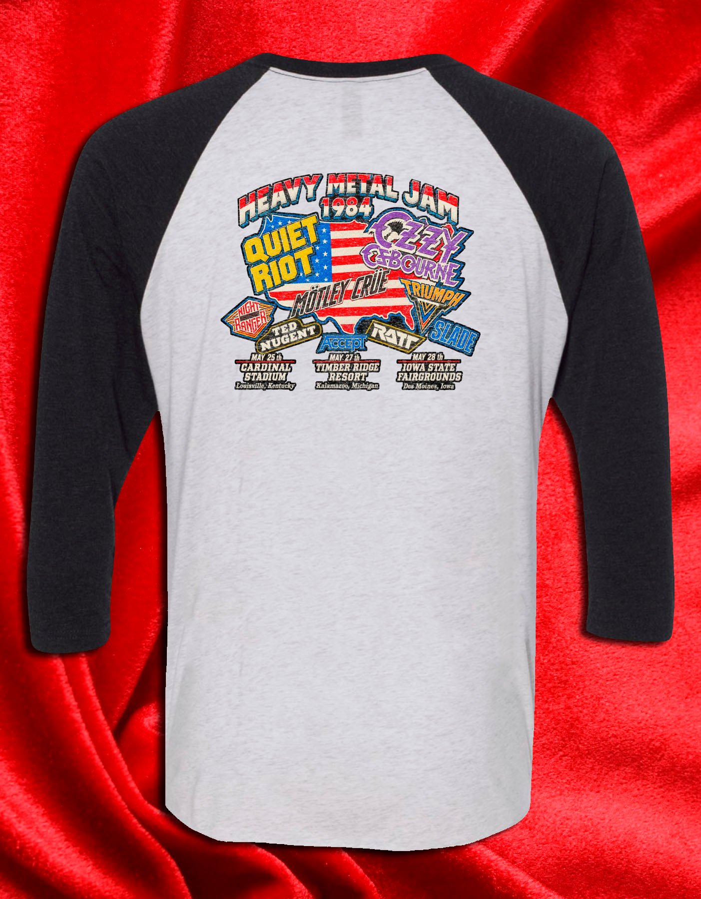 Heavy Metal Heaven 1984 Tour Raglan Jersey (Copy) - Image 3