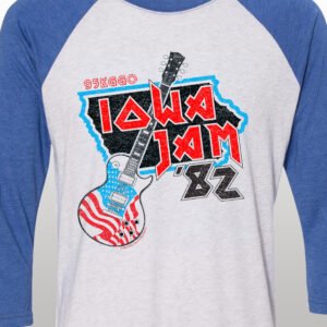 Iowa Jam 1982 Music Festival Tour Raglan Jersey