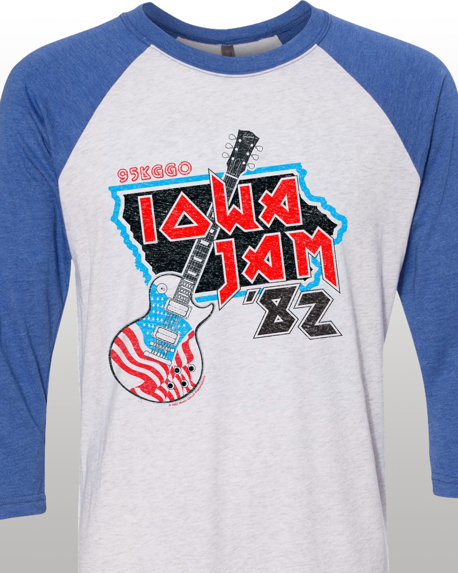 Iowa Jam 1982 Music Festival Tour Raglan Jersey
