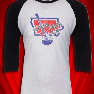 Iowa Jam 1986 Music Festival Tour Raglan Jersey (Copy)