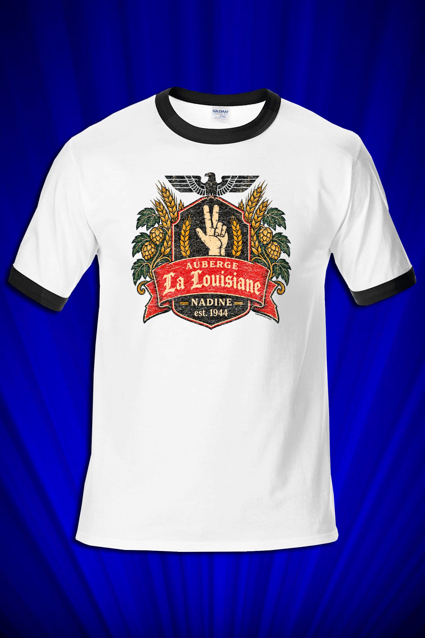 La Louisiane ringer t-shirt (inspired by Inglorious Bastards)
