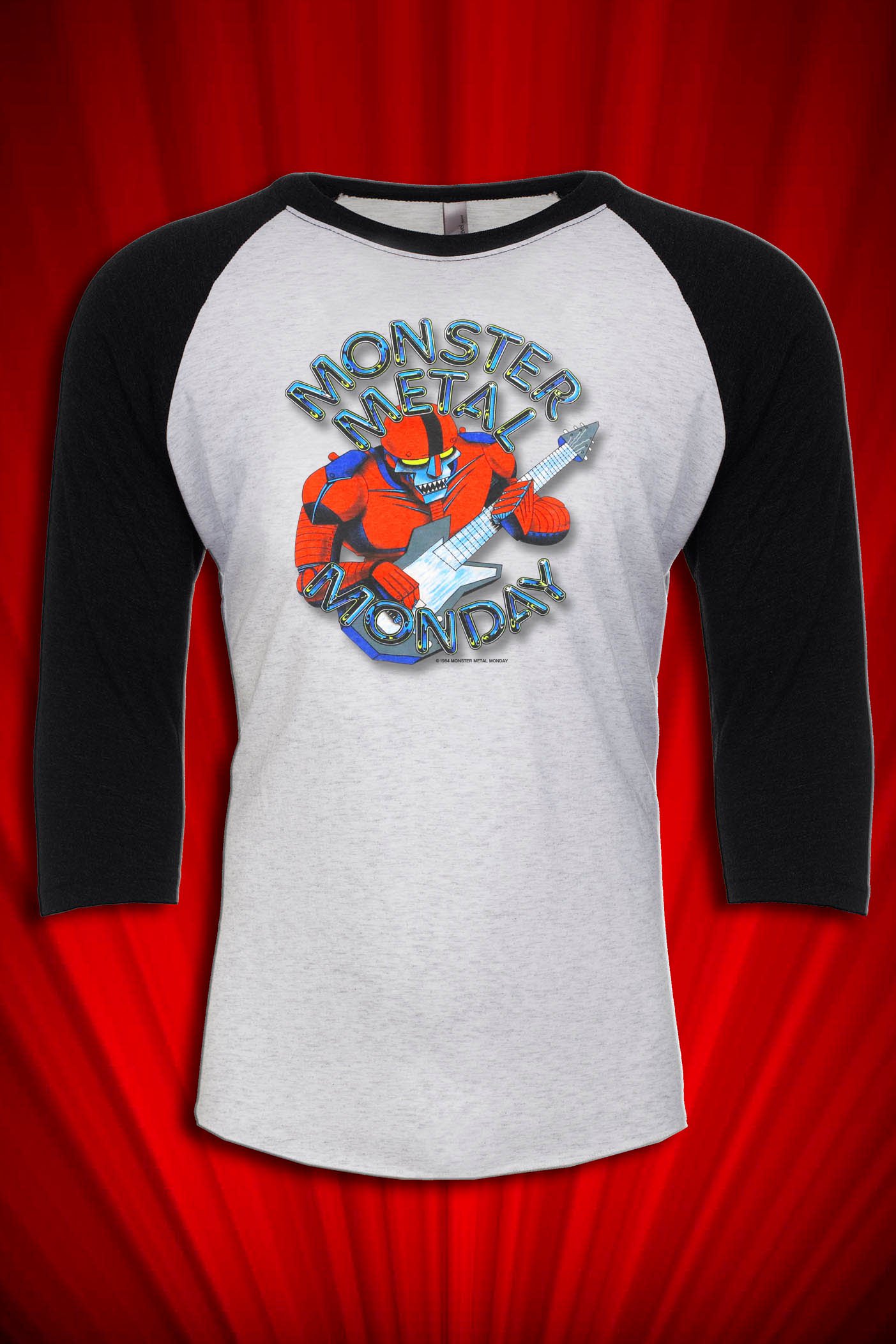Iowa Jam Monster Metal Monday 1984 Music Festival Tour Raglan Jersey