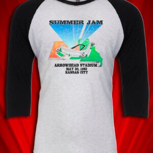 Summer Jam 1982 Arrowhead Stadium Kansas Tour Raglan Jersey