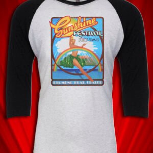 Sunshine Music Festival 1977 Diamond Head Hawaii Tour Raglan Jersey