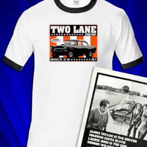 Two Lane Speed Shop (inspired by Two Lane Blacktop) Ringer T-shirt