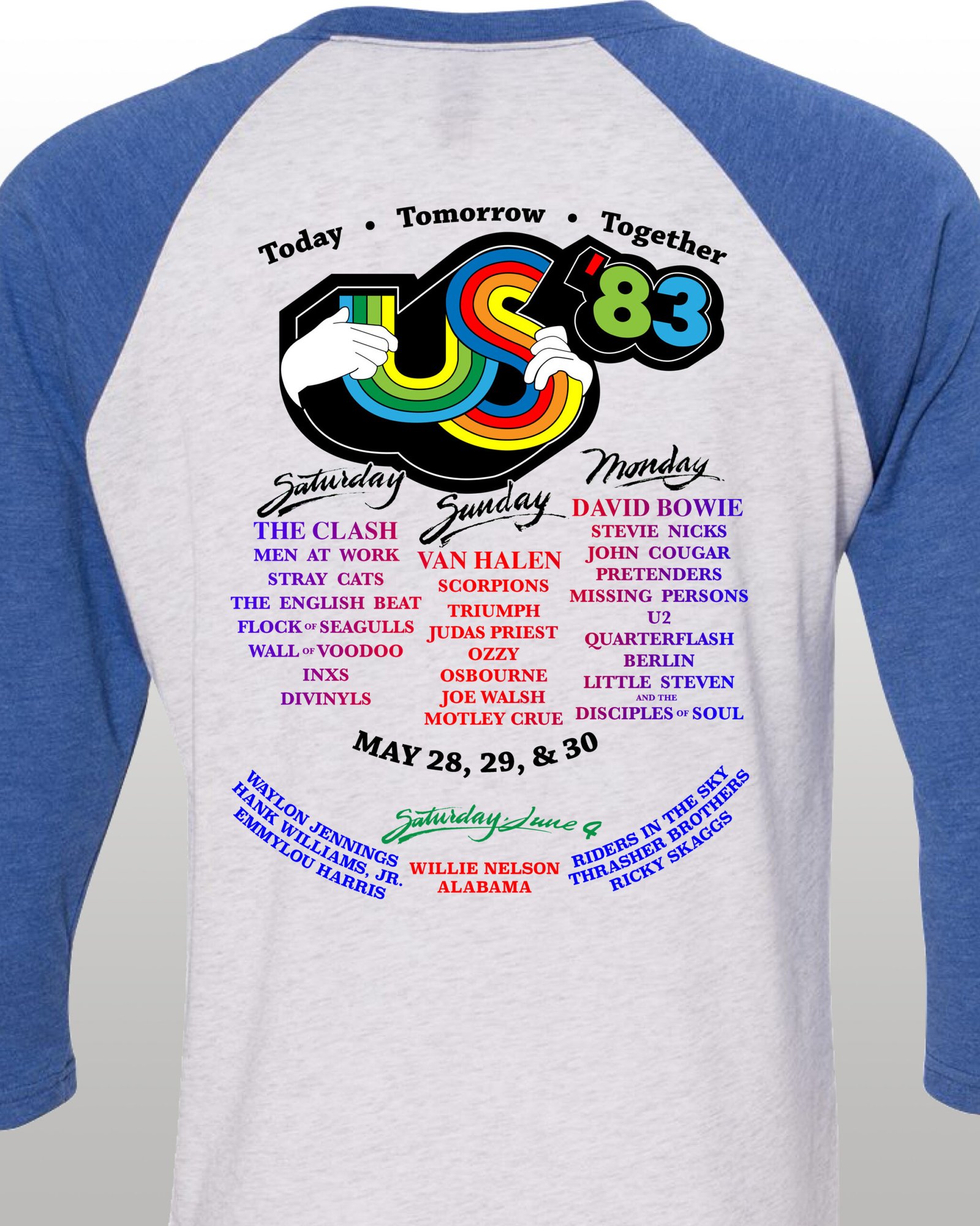 US Festival 1983 Tour Raglan Jersey - Image 2
