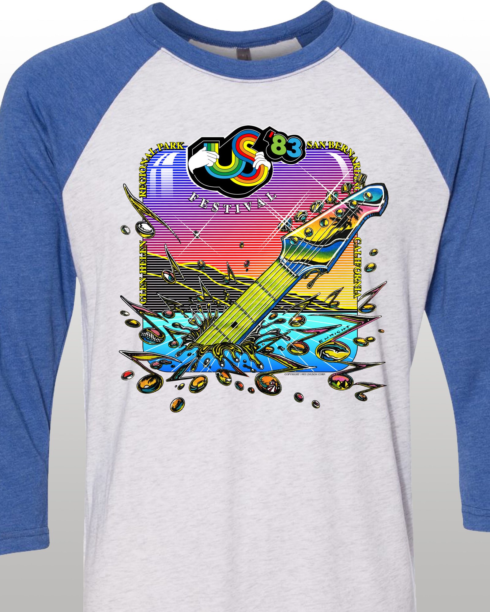 US Festival 1983 Tour Raglan Jersey